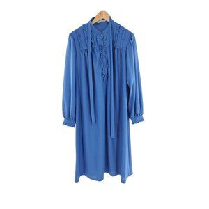 Princess originals nightgown blue single‎ Stitch 1960s 100% polyester sz 18.5